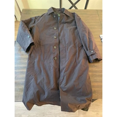 Lauren Ralph Lauren Men's Classic Full Length Trench Coat Dark Brown Size 40R - Image 1 of 4