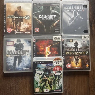 7x PS3 Playstation Shoot Them Up games bundle Call of Duty series and others - Image 1 of 2