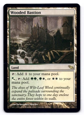 Wooded Bastion NM Shadowmoor 281/301 MTG Regular - Image 1 of 2