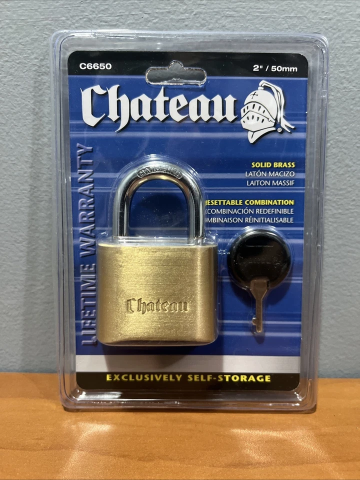 Chateau 2”Heavy Duty 4-Wheeled Combination Padlock ( Resettable )  - Image 1 of 1