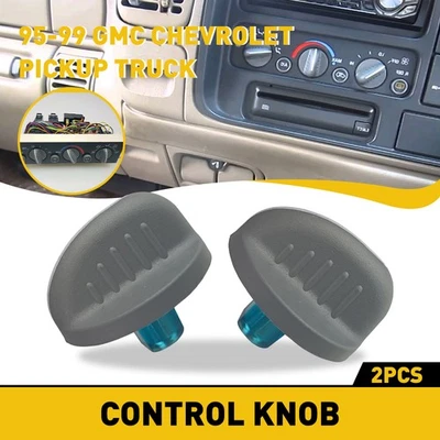 Perilla de control de aire acondicionado y calefacción para Chevrolet Suburban Tahoe 1995-1999 2 piezas Foto 1 de 4