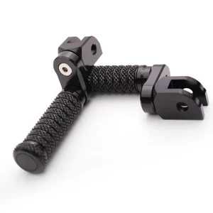 POLE Front 25mm Lowering Foot Pegs Black For Tuono V4 R 1100 RR 11-18 19 20 21 - Picture 1 of 7