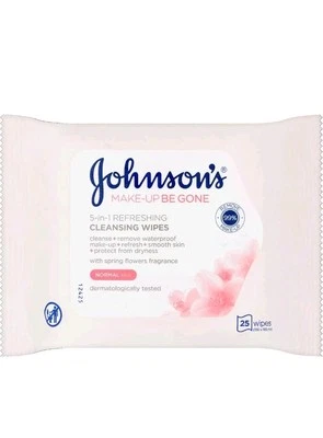 Johnson's Make-Up Be Gone 5-in-1 Refreshing Cleansing Wipes - 25 Wipes - Image 1 of 2