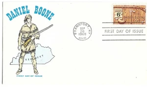 1968 FDC, DANIEL BOONE - Picture 1 of 1