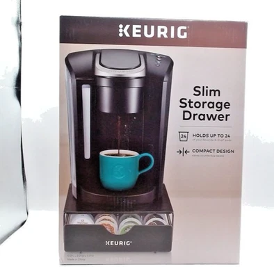 Cajón de almacenamiento Keurig delgado no enrollable negro - tiene capacidad para 24 cápsulas K-Cup NUEVO Foto 1 de 3