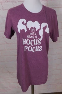 Bella + Canvas Hocus Pocus Tee Sz S Purple Witch Halloween Shirt - Picture 1 of 11