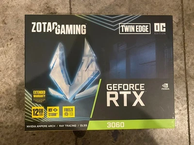 ZOTAC GAMING GeForce RTX 3060 Twin Edge OC 12GB GDDR6 Graphics Card #204 - Image 1 of 4