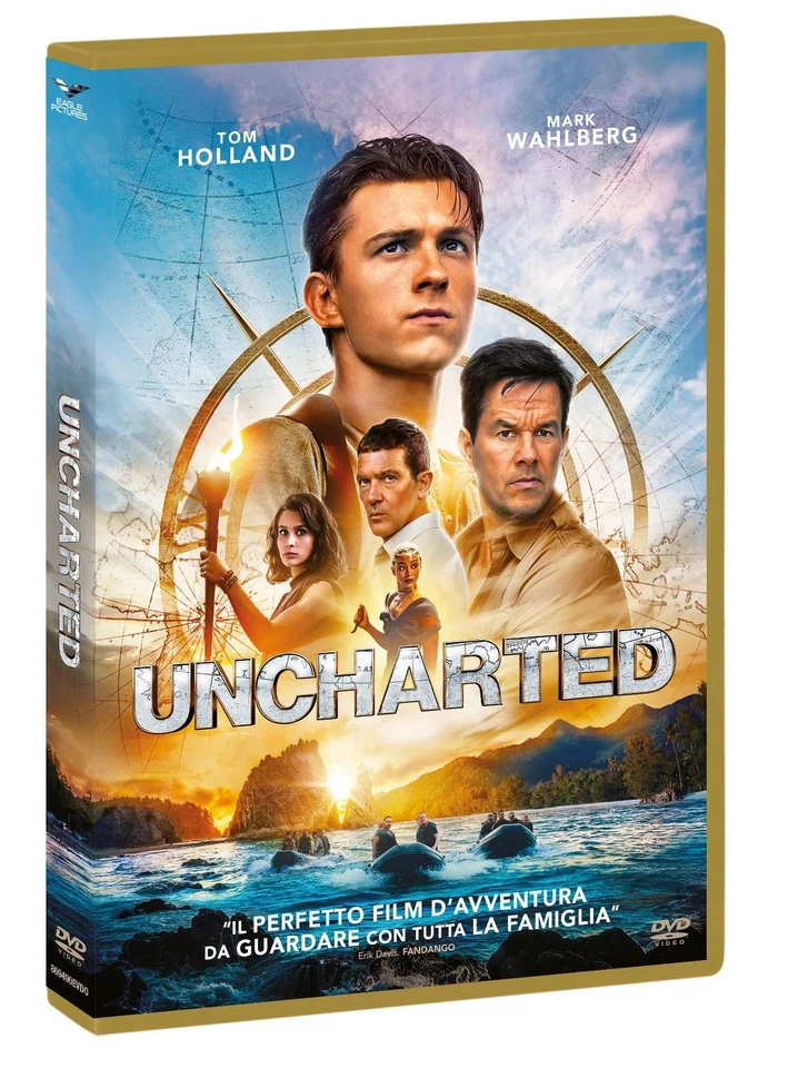 Uncharted - Dvd + Block Notes (DVD) Tom Holland Mark Wahlberg Antonio Banderas - Image 1 of 3