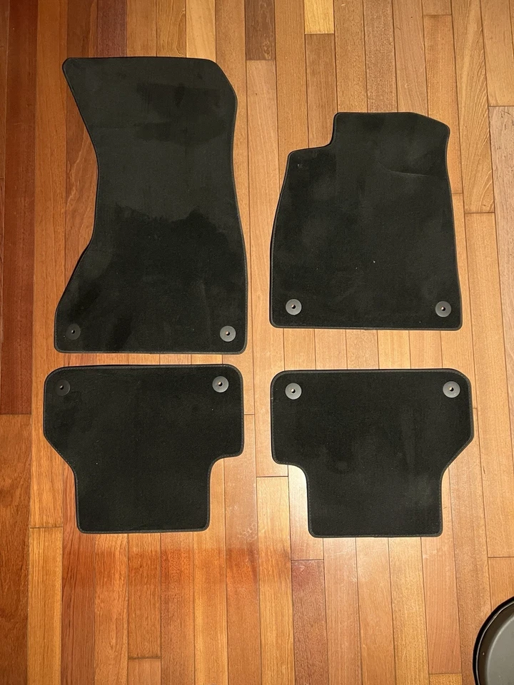 🟩 2017-2021 AUDI B9 A4 Sport Quattro Genuine OEM Carpet Floor Mats Granite Grey - Image 1 of 1