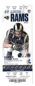 2013 ST. LOUIS RAMS VS CHICAGO BEARS TICKET STUB 11/24/13 JAKE LONG - Picture 1 of 1