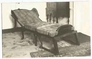 Ellsworth Maine Colonel Black Mansion Dutch Bed Chair Opened Postcard - Picture 1 of 2