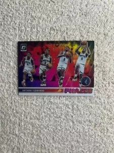 Panini Donruss Optic Anthony Edwards Phazes Laser Prizm Case Hit SSP #25 - Imagen 1 de 2