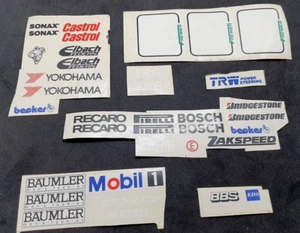 Scalextric Sponsor stickers - VINTAGE. Bunch- one price. Tracked postage. - Picture 1 of 10