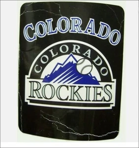 New MLB Colorado Rockies Large Soft Fleece Throw Blanket 50" X 60" - Picture 1 of 2