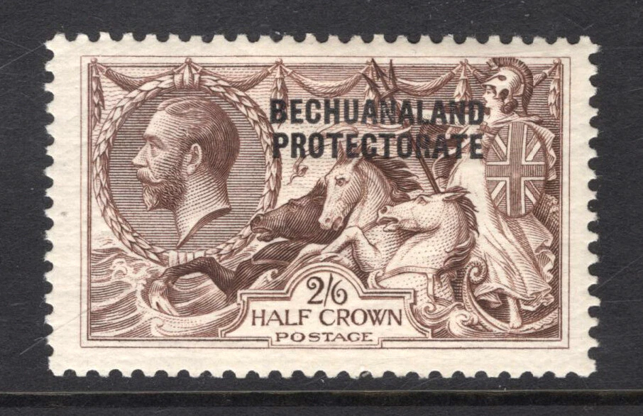 M23201 Bechuanaland 1923 SG88 KGV: 2s6d chocolate brown LMM, Cat £90 Foto 1 de 1