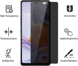 Privacy Anti-Spy Screen Protector For Motorola Moto G Power/Stylus/Play/Pure/G9+ - Picture 1 of 9