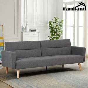 Familand 3 Seater Convertible Sofa Bed Loveseat Recliner Lounge Adjustable Back - Picture 1 of 10