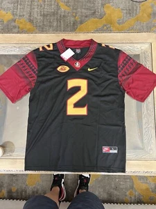 Deion Sanders NEW Mens Large Black Florida State Seminoles 49ers Ships USA - Picture 1 of 7