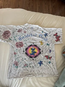 Vintage Grateful Dead 1991 T-Shirt Made In USA Wild Oats Pre Ownd XL Many Pics! - Picture 1 of 7