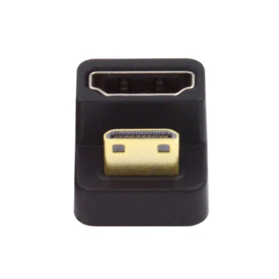 Cablecy 360 Grad U Form abgewinkelt Mini HDMI 1.4 Stecker auf HDMI Buchse Konverter - Bild 1 von 4