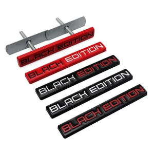 3D Metal Grille Red/Black EDITION Logo Car Front Emblem Badge Nameplate Sticker - Picture 1 of 16