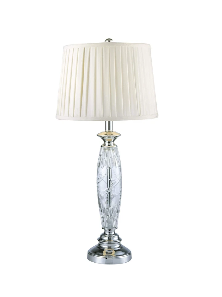 Dale Tiffany SGT16160F 24% Lead Crystal Table Lamp, Powis - Image 1 of 3