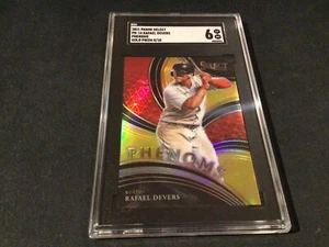2021 Panini Select Phenoms Gold Prizm Rafael Devers #PH14  8/10  SGC 6 - Picture 1 of 3