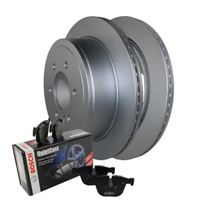 Rear Brake Kit 348mm Rotors Bosch Semi-Metallic Pads For Ford F-150 Base Payload - Picture 1 of 8