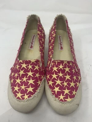 American Eagle Women’s Size 8 1/2 Wedge Slip On Pink With Cream Stars - Image 1 of 4