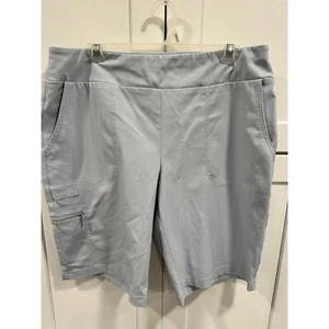 Zenergy by Chico's Golf Shorts Pull On Athleisure Pockets Blue Size 2 - Picture 1 of 6