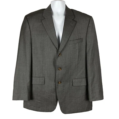Ralph Lauren Hombres LANA CACHEMIR Traje Chaqueta Blazer Abrigo Deportivo 43R Gris Rayas Foto 1 de 4