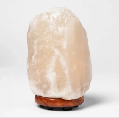 🔥NUEVO🔥 Lámpara de sal natural brillante del Himalaya con atenuador y base de madera de neem Foto 1 de 4