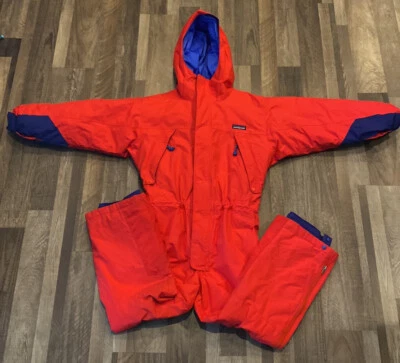 Traje de nieve vintage Patagonia niños de una pieza rojo mediano Foto 1 de 4