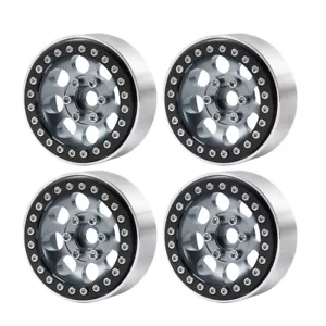 4PCS Beadlock Cerchio Ruota 1.9'' Ruote RC Cerchio Mozzo per 1/10 Traxxas TRX4 TRX6 SCX10 - Foto 1 di 20