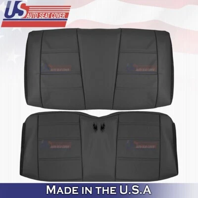 Banco trasero inferior y superior cubierta de cuero negro para Ford Mustang V6 2002 2003 2004 Foto 1 de 4
