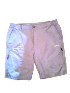 Svacuam Hiking Shorts Gray Men's 40 zip pockets Nylon Euc Inseam: 11" Elastic - Picture 1 of 8