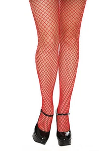 FISHNET TIGHTS RED QUALITY COSTUME DANCE ROLLER DERBY FREE FAST POST - Bild 1 von 1