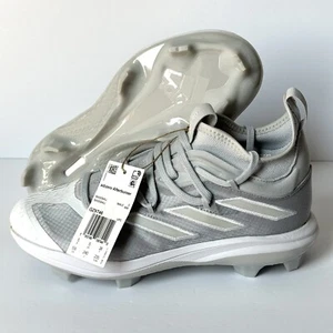 Adidas Kids’ Adizero Afterburner TPU Baseball Cleats Boys’ Size 5.5 Grey GZ9746 - Picture 1 of 10