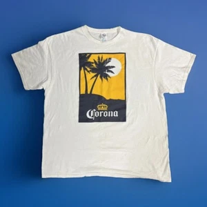 Vintage Corona Beer Logo Short Sleeve T- Shirt Delta Pro Weight Tag Men’s Sz 2XL - Picture 1 of 9