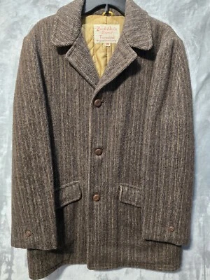 Vintage Buck Skein Wool Tweed Jacket Barn Chore Coat Heavy Quilt Lined 38 - Image 1 of 4