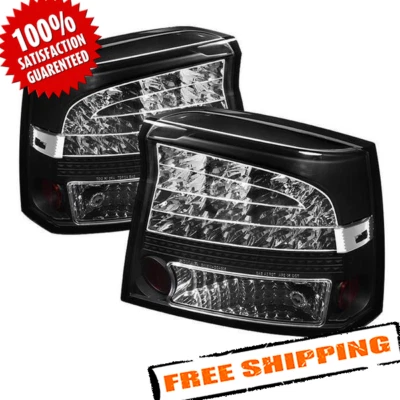 Черные светодиодные задние фонари Spyder Auto 5031662 для Dodge Charger 2009–2010 годов выпуска - Изображение 1 из 4