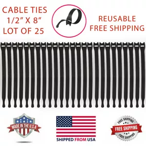 VELCRO Brand ONE-WRAP Thin Ties Cable Cord Organizer Reusable Straps 25 Pcs NEW - Picture 1 of 1
