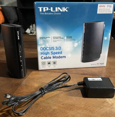 Used Mint Condition TP-LINK TC-7620 680Mbps Cable Modem TESTED WORKS GREAT (A35) - Image 1 of 4