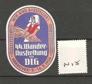CENICIENTA -N15- ALEMANIA - EXPOSICIÓN HANNOVER -1956 - Imagen 1 de 1