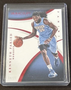 2014-15 Panini Immaculate Collection Kenneth Faried Red Foil #8/25 Nuggets SP - Picture 1 of 2