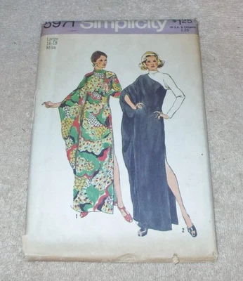 Vintage 1973 Simplicity Caftan Pattern # 5971 Size Large 16 - 18 NOS ^ - Image 1 of 4