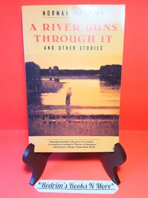 A River Runs Through It  Norman Maclean Softcover Fiction Drama Chicago Press - Image 1 of 2