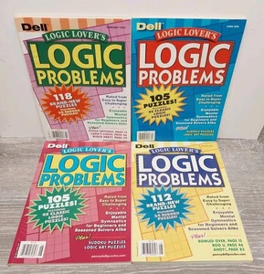 Penny Press Dell Logic Problems Lovers Puzzle Magazine Lot of 4 New - Bild 1 von 2