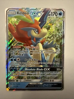 2019 Pokemon Sun & Moon Unified Minds Keldeo Holo #47/236 - Image 1 of 2