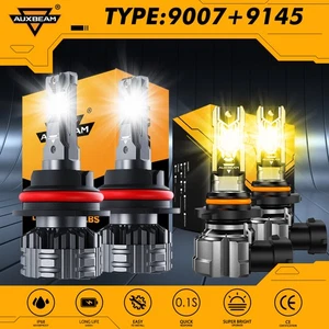 AUXBEAM Canbus LED Headlight Foglight Combo 6500K 3000K For 1999-2003 Ford F-150 - Picture 1 of 12